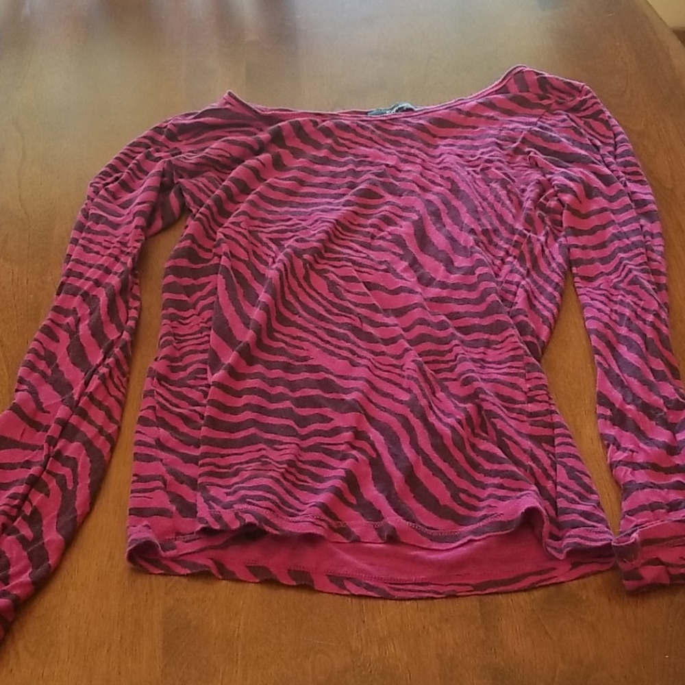 Pink Zebra long sleeve